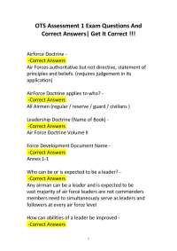 Air Force Doctrine Exam Questions and Answers: A Comprehensive Study Guide