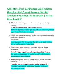 Gas Fitter Level C Certification Exam: Practice Questions and Answers