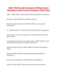 Texas Lash Extension TDLR Written Exam 2026 – Complete Study Guide with Answers