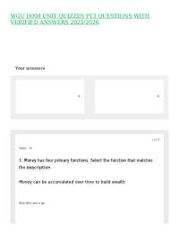 Economics Quizzes with Verified Answers