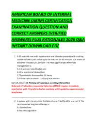 ABIM Certification Examination Q&A 2026: Internal Medicine Review