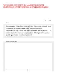 Marketing Concepts Exam Questions and Answers 2025/2026