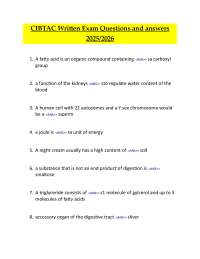 CIBTAC Exam Q&A: Comprehensive Study Guide 2025/2026