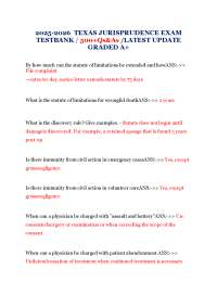 Texas Jurisprudence Exam Test Bank: 500+ Q&A for A+ Grades