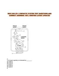 Lymphatic System and Immunity: Multiple Choice Questions and Answers