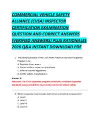 CVSA Inspector Certification Exam Q&A (2026)