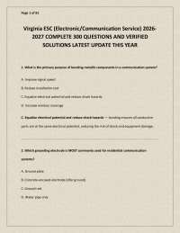 Electronic and Communication Service Exam Questions and Solutions