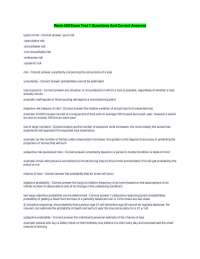 Risk Management Exam Questions and Answers