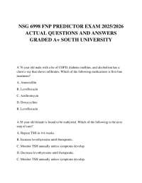 FNP Predictor Exam Questions and Answers 2025/2026