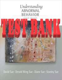 Abnormal Behavior and Mental Health: Test Bank with Questions and Answers