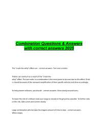 Combination Vehicles: Questions and Answers for Safe Driving