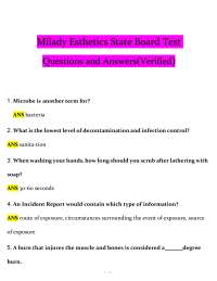 Milady Esthetics State Board Test: Q&A for Exam Preparation