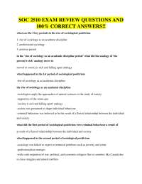 Sociological Positivism and Strain Theory: Exam Review Q&A