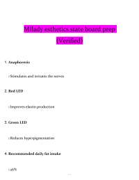 Aesthetician State Board Exam Prep: Key Concepts and Practice Questions