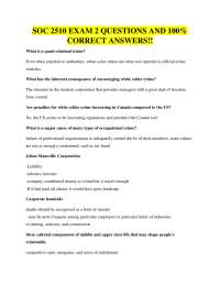 SOC 2510 Exam 2: Questions and Answers on White Collar Crime