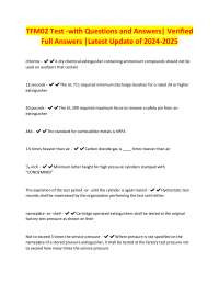 Fire Safety Exam Questions and Answers 2024-2025