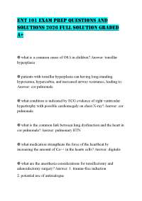 ENT 101 EXAM PREP QUESTIONS AND SOLUTIONS 2026 FULL SOLUTION GRADED A+