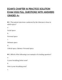 EGAN'S CHAPTER 16 PRACTICE SOLUTION EXAM 2026 FULL QUESTIONS WITH ANSWERS GRADED A+