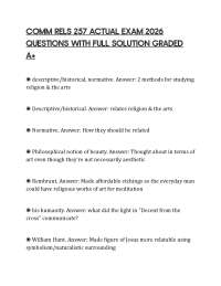 COMM RELS 257 ACTUAL EXAM 2026 QUESTIONS WITH FULL SOLUTION GRADED A+