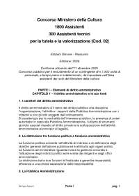RIASSUNTO LIBRO: Ministero della Cultura 1800 Assistenti – 300 Assistenti tecnici Cod. 02