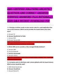 AWS Certified Solutions Architect Exam Q&A (2026)