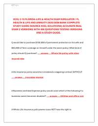 Florida Life & Health Insurance Exam Simulator: 400 Q&A for 2025/2026