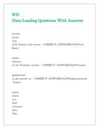 Workday Configuration and Deployment: Q&A for Tenant Management