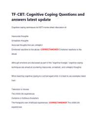 TF-CBT Cognitive Coping Techniques: Questions and Answers