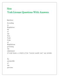 New York Insurance License Exam Questions and Answers