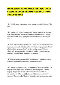 HUBS 1406 EXAMINATION TEST Q&A: 2026 STUDY GUIDE QUESTIONS AND SOLUTIONS 100% CORRECT