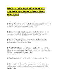 MAE 284 EXAM PREP QUESTIONS AND ANSWERS 2026 FINAL PAPER TESTED QUESTIONS