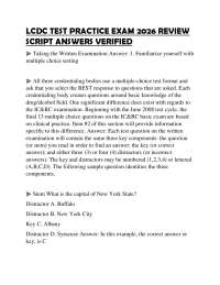 LCDC TEST PRACTICE EXAM 2026 REVIEW SCRIPT ANSWERS VERIFIED