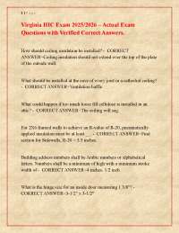Virginia HIC Exam Questions and Answers 2025/2026