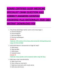 Sleep Medicine Exam Q&A: Board Certified Specialist Review 2026