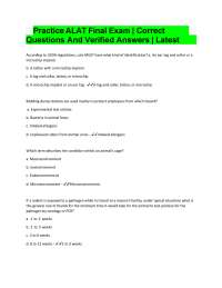 Practice ALAT Final Exam: Questions and Answers for Animal Laboratory Technicians