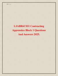 Air Force Contracting Apprentice Block 1: Questions and Answers for 2025