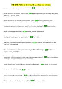 Midterm Review: Questions and Answers for Research Methods