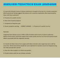 Pediatric Nursing Practice Questions and Answers