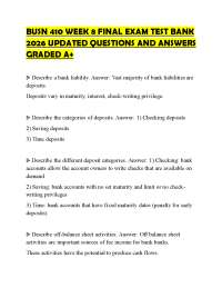 BUSN 410 WEEK 8 FINAL EXAM TEST BANK 2026 UPDATED QUESTIONS AND ANSWERS GRADED A+