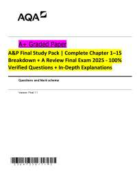 Anatomy and Physiology Final Exam Review: Q&A Study Guide