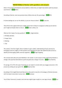 Product Development and Marketing Midterm Review: Q&A