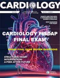 Cardiology FISDAP Final Exam Review Questions