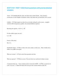 Accounting Exam Questions and Answers: Key Concepts Explained