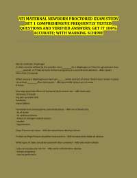Maternal Newborn Nursing: Comprehensive Exam Questions and Answers