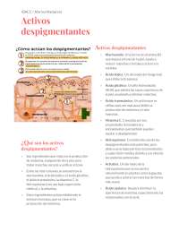 Resumen de activos despigmentantes para la piel