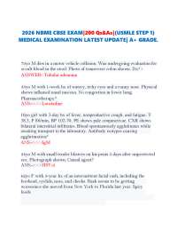 NBME CBSE Exam Questions and Answers for USMLE Step 1