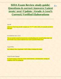 Airport Security Identification Display Area (SIDA) Exam Study Guide