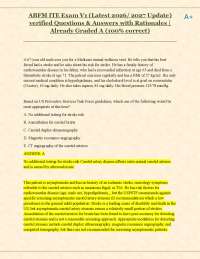 ABFM ITE Exam V1 (Latest 2026/ 2027 Update) verified Questions & Answers with Rationales