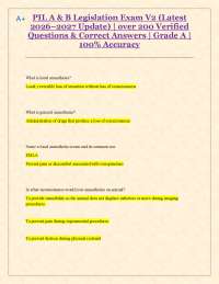 PIL A & B Legislation Exam V2 (Latest 2026–2027 Update) | over 200 Verified Q & A