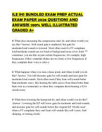 ILE IHS BUNDLED EXAM PREP ACTUAL EXAM PAPER 2026 QUESTIONS AND ANSWERS 100% WELL ILLUSTRAT